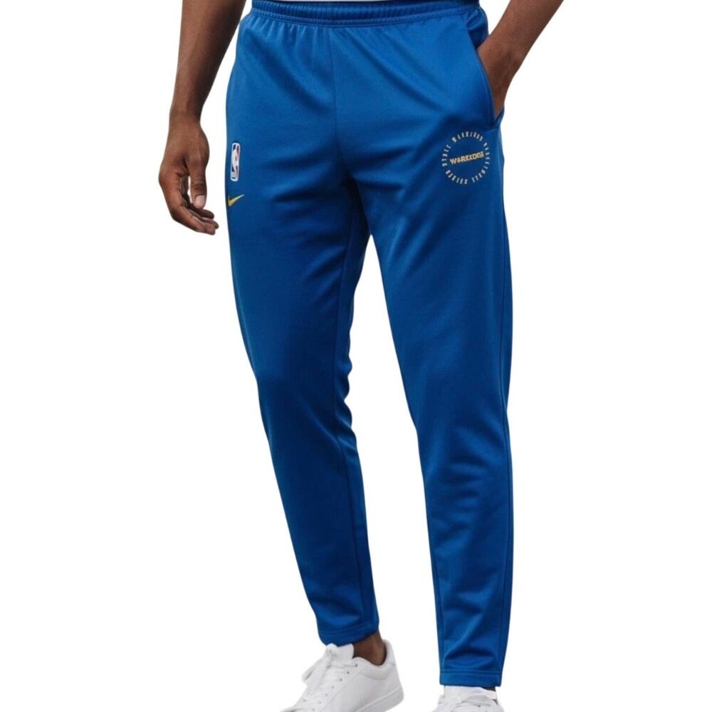pre-owned Nike NBA Golden State Warriors Therma Flex Pants Blue Men's